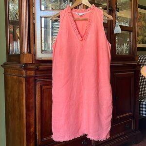 Tommy bahama peach linen shift